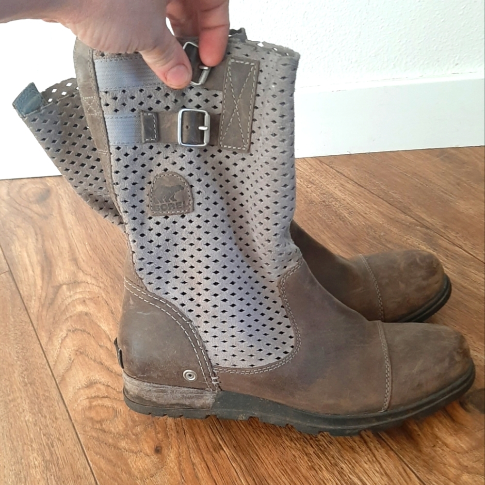Women's Sorel Leather Cutout Boots